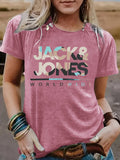 Short sleeved t-shirt for women JACK JONES round neck
